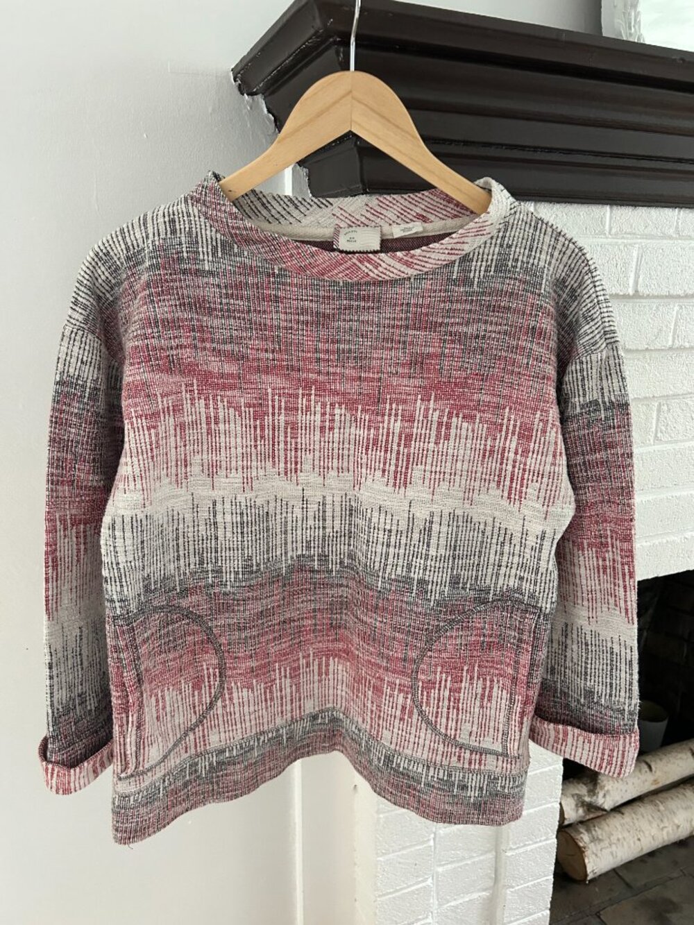 Anthropologie  9-h15 stcl Top with Pockets Size M